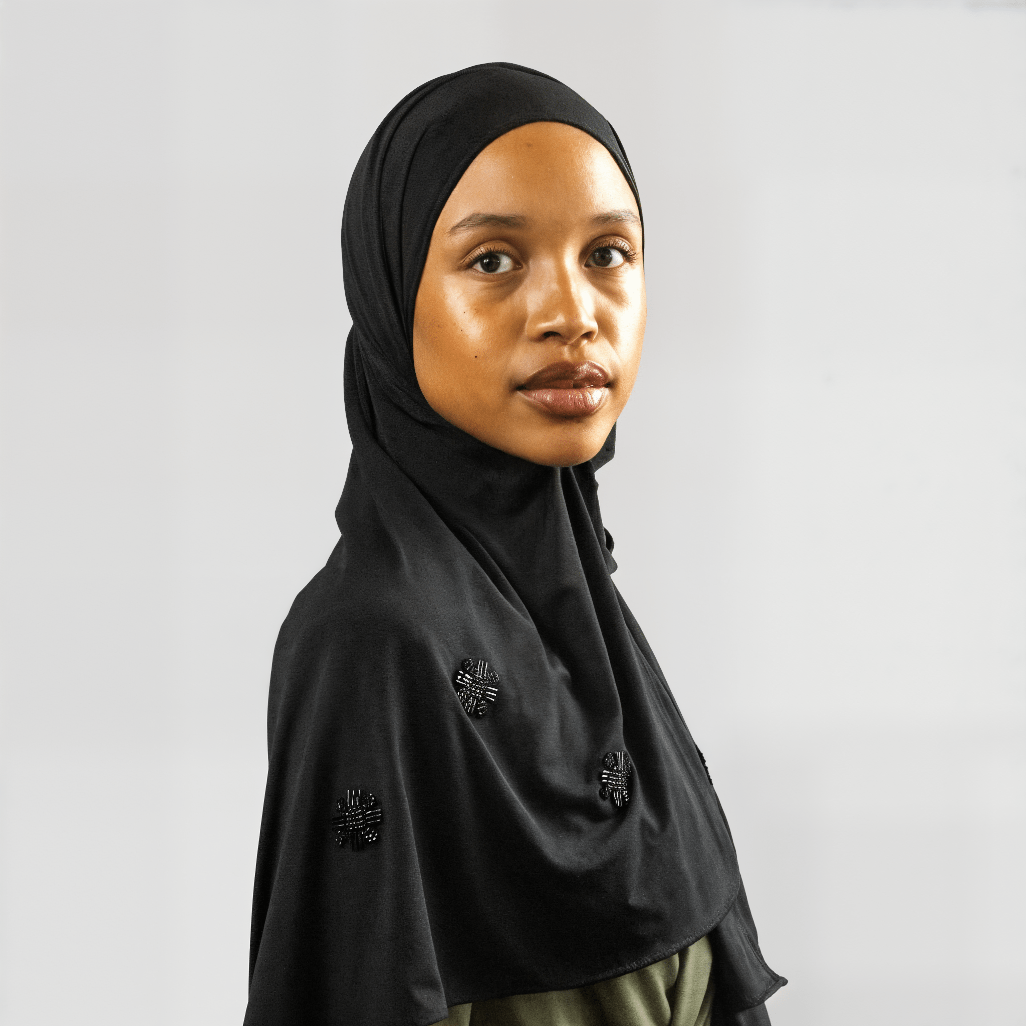 Hijab Jersey Crystal - Noir N°1 - MonHijab.fr