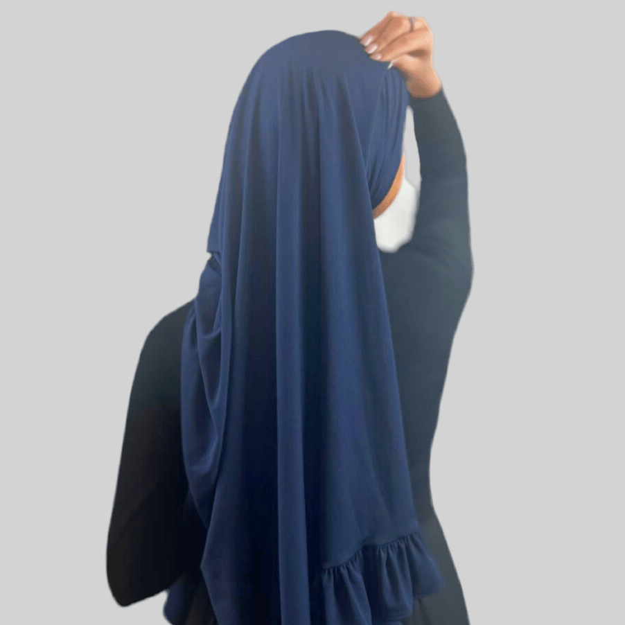 Hijab Jersey Froufrou - Bleu Marine N°25 - MonHijab.fr