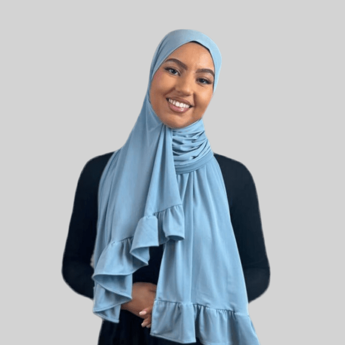 Hijab Jersey Froufrou - Bleu N°26 - MonHijab.fr