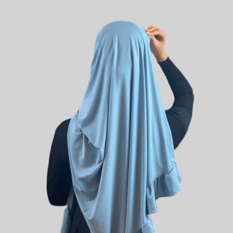 Hijab Jersey Froufrou - Bleu N°26 - MonHijab.fr