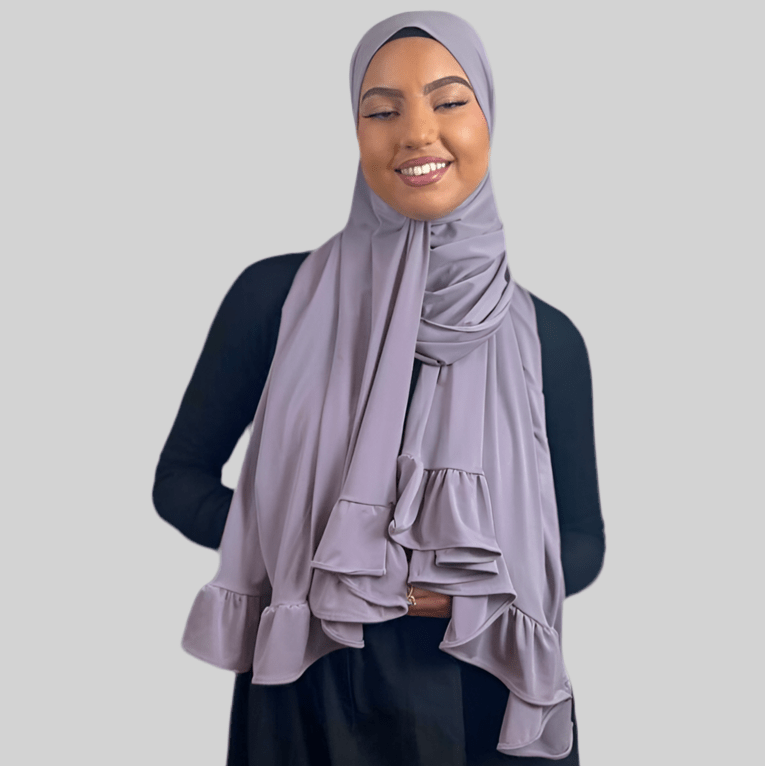 Hijab Jersey Froufrou - Mauve N°8 - MonHijab.fr