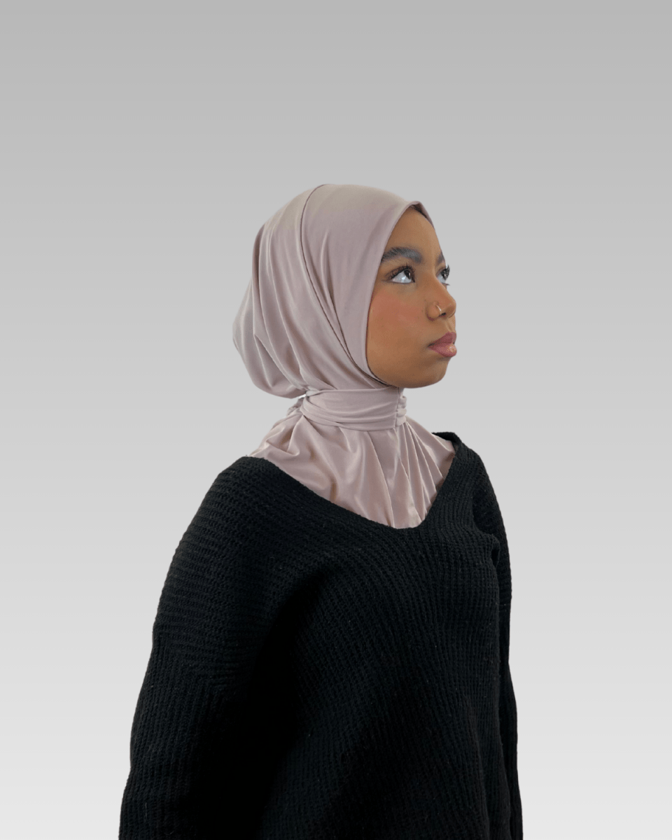 Hijab Jersey instantané (cagoule) - Nude Rosé - N°CG5 - MonHijab.fr