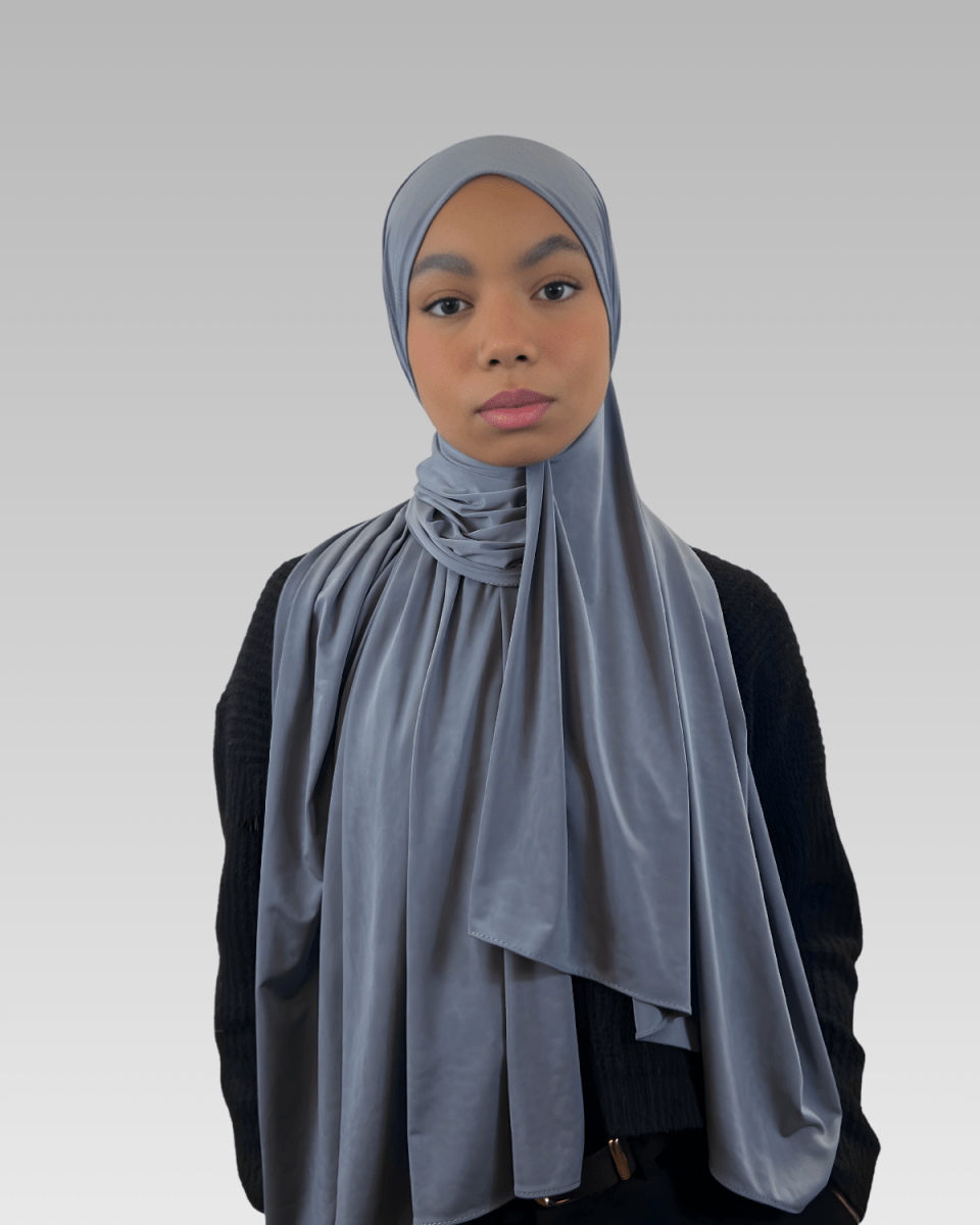 Hijab Jersey Liquid - Gris - N°L2 - MonHijab.fr