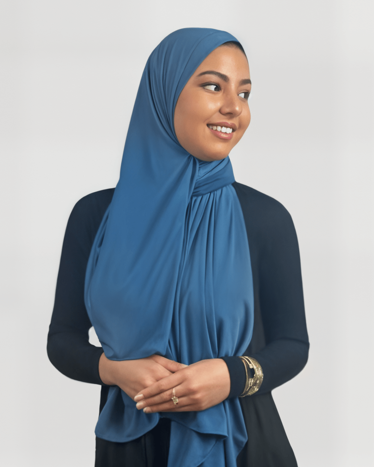Hijab Jersey Premium - Bleu Foncé N°64 - MonHijab.fr