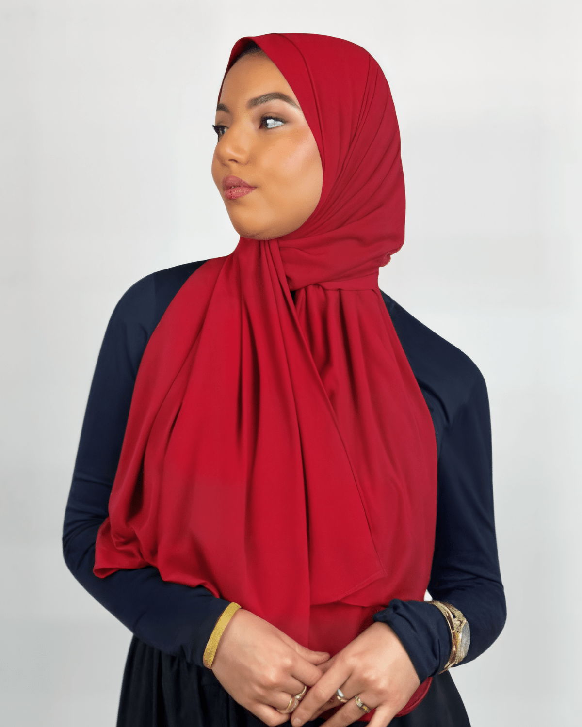 Hijab Jersey Premium - Rouge N°114 - MonHijab.fr