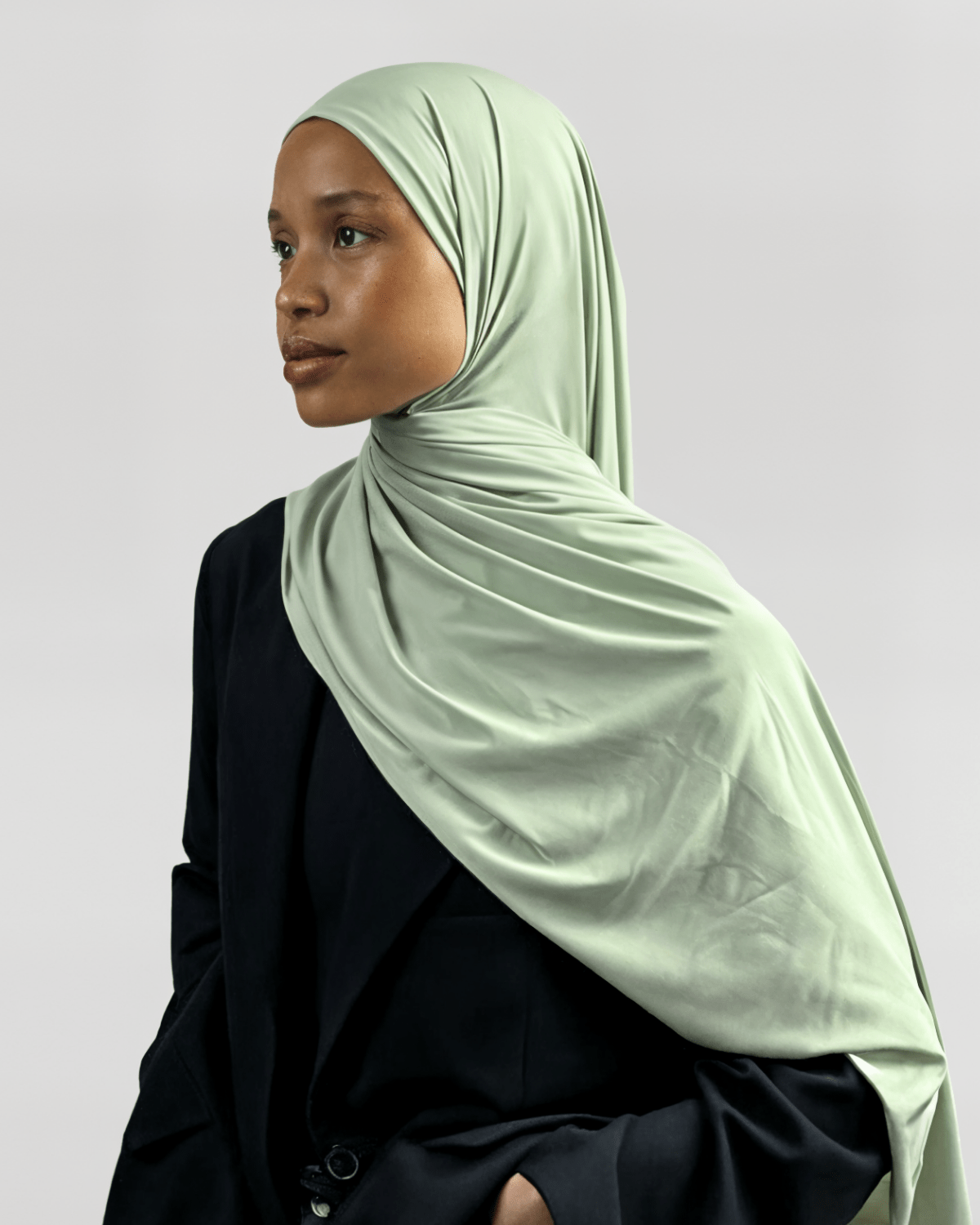 Hijab Jersey Premium - Vert d'eau N°J4 - MonHijab.fr