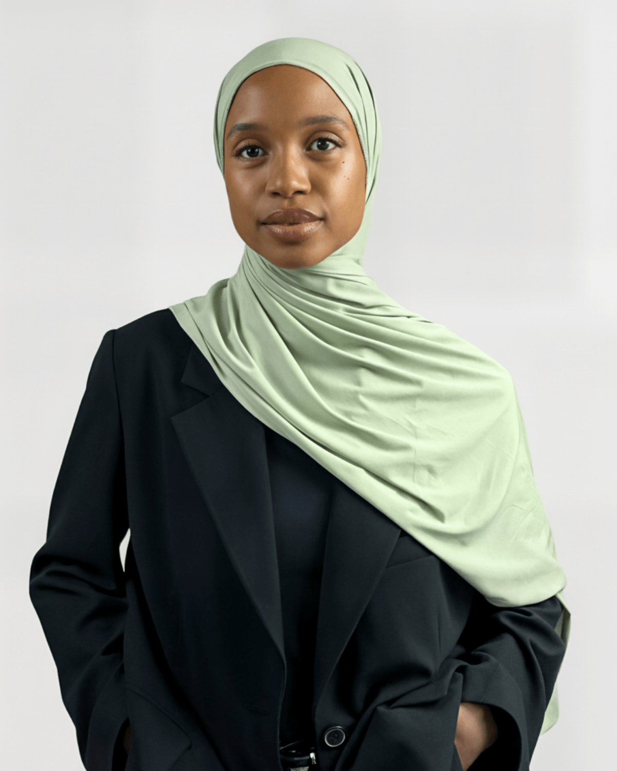 Hijab Jersey Premium - Vert d'eau N°J4 - MonHijab.fr