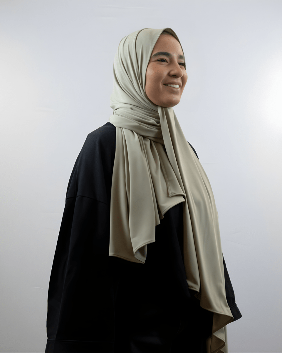 Hijab Jersey Premium - Vert Olive N°J14 - MonHijab.fr