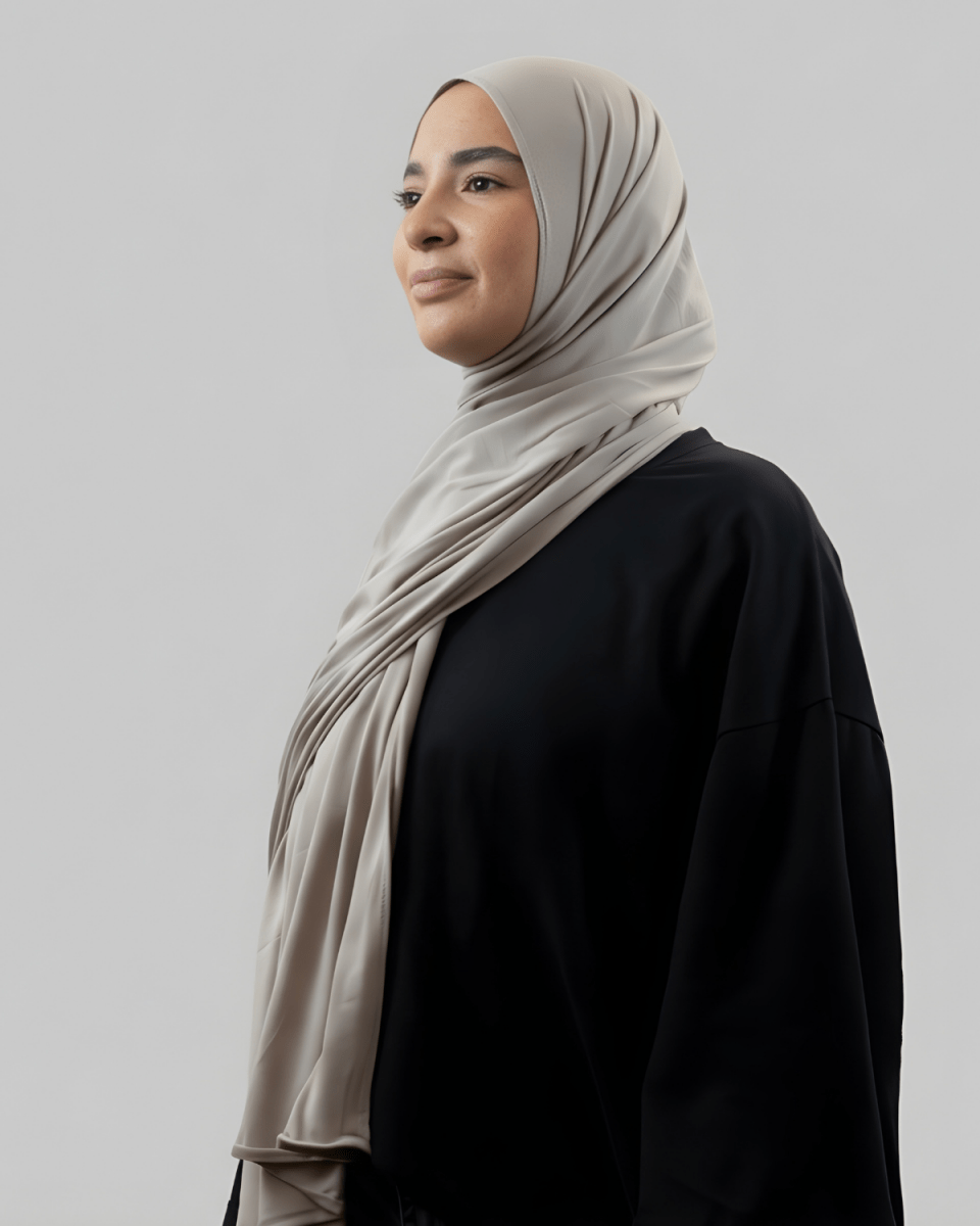 Hijab Modal - Beige - N°M1 - MonHijab.fr