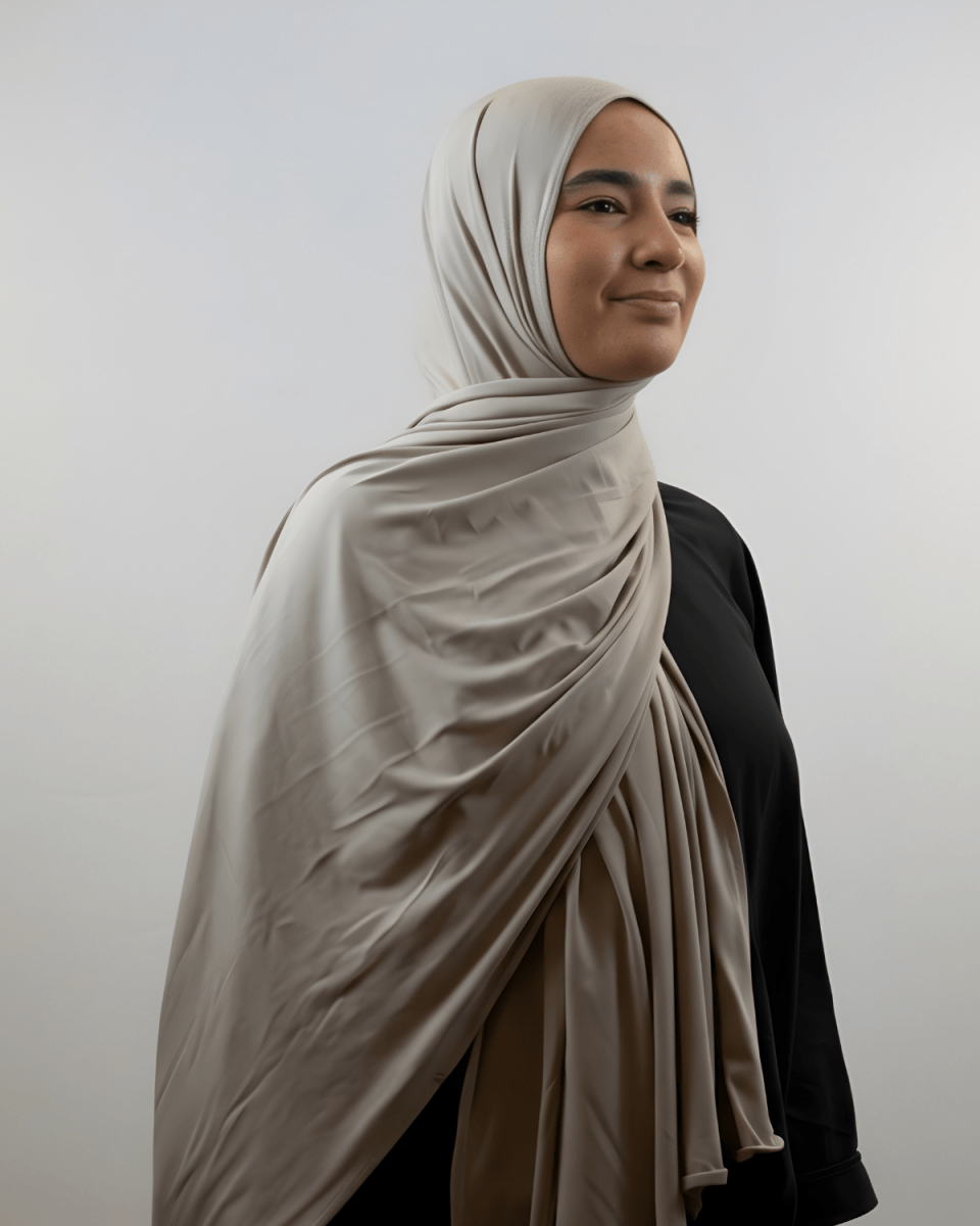 Hijab Modal - Beige - N°M1 - MonHijab.fr