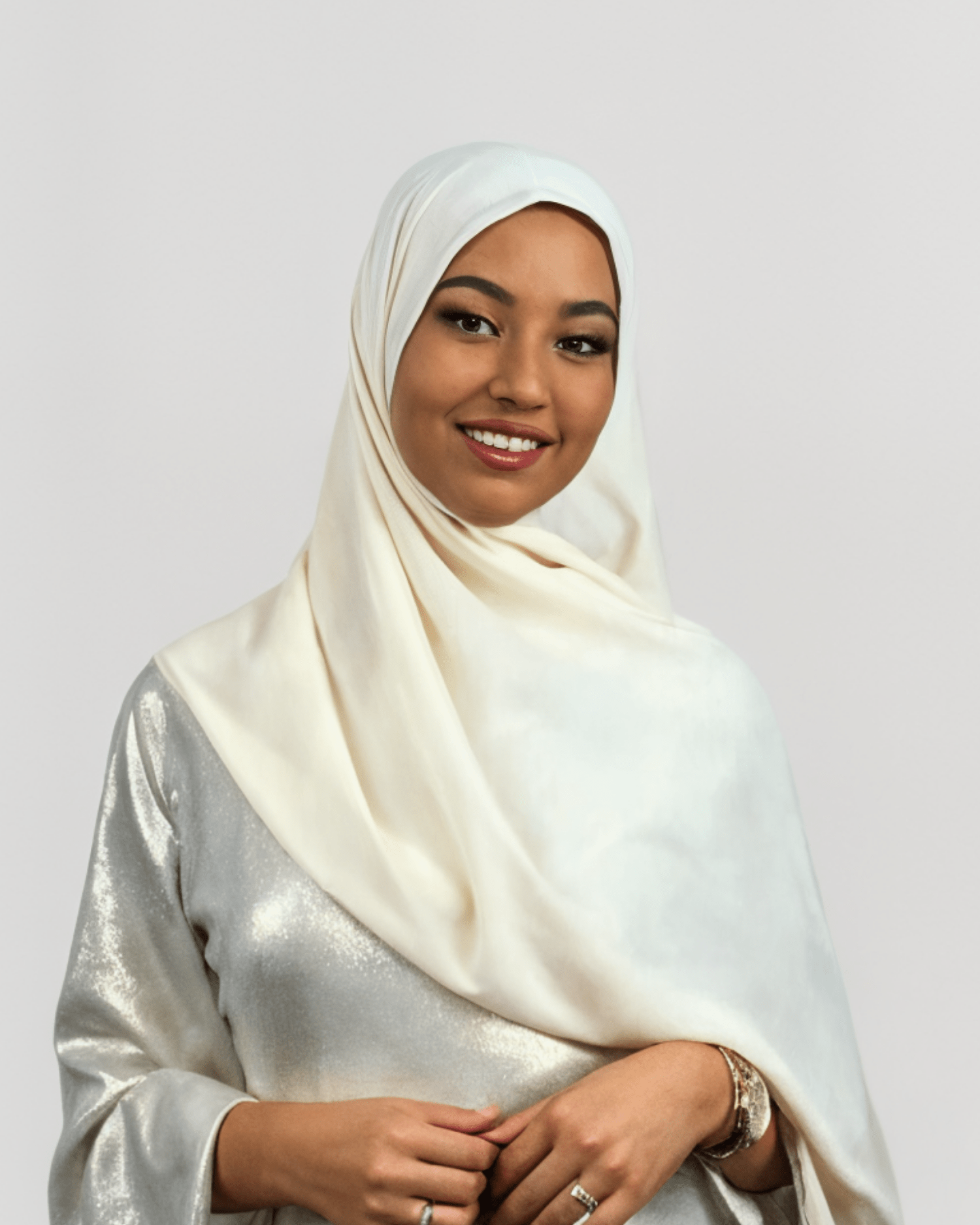 Hijab Soie De Médine - Crème - MonHijab.fr