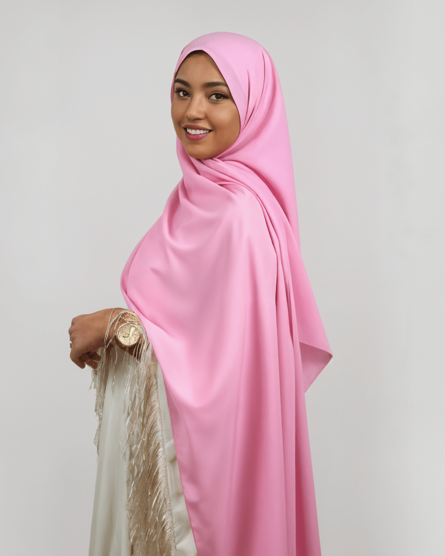 Hijab Soie De Médine - Rose Bonbon - MonHijab.fr